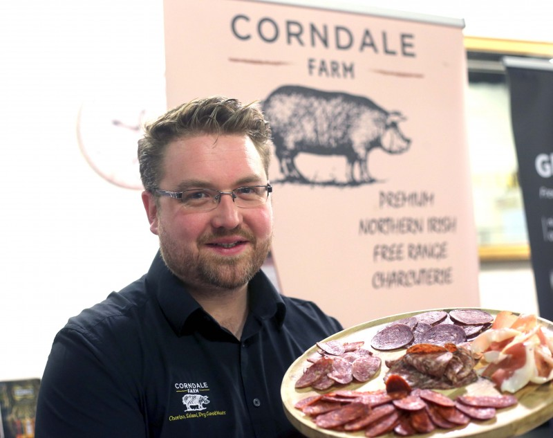 Alastair Crown of Corndale Farm pictured at the Meet The Maker event organised by Causeway Coast and Glens Borough Council's Tourism Team as part of Taste Causeway, a nine-day food celebration across the destination.