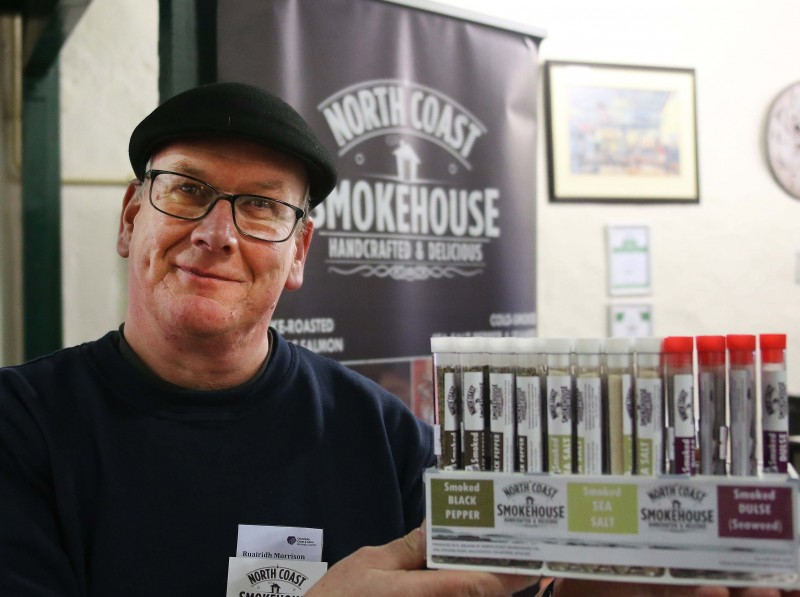 Ruairidh Morrison of North Coast Smokehouse pictured at the Meet The Maker event organised by Causeway Coast and Glens Borough Council's Tourism Team as part of Taste Causeway, a nine-day food celebration across the destination.