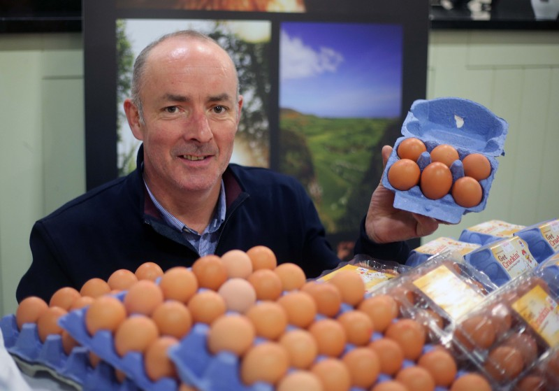 Niall Delargy from Glenballyeamon Eggs at the Meet The Maker event organised by Causeway Coast and Glens Borough Council's Tourism Team as part of Taste Causeway, a nine-day food celebration across the destination.