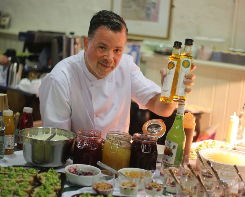 Chef Gary Stewart from Tartine in Bushmills, who created a delicious breakfast and lunch using local produce at the Meet The Maker event organised by Causeway Coast and Glens Borough Council's Tourism Team as part of Taste Causeway, a nine-day food celebration across the destination.
